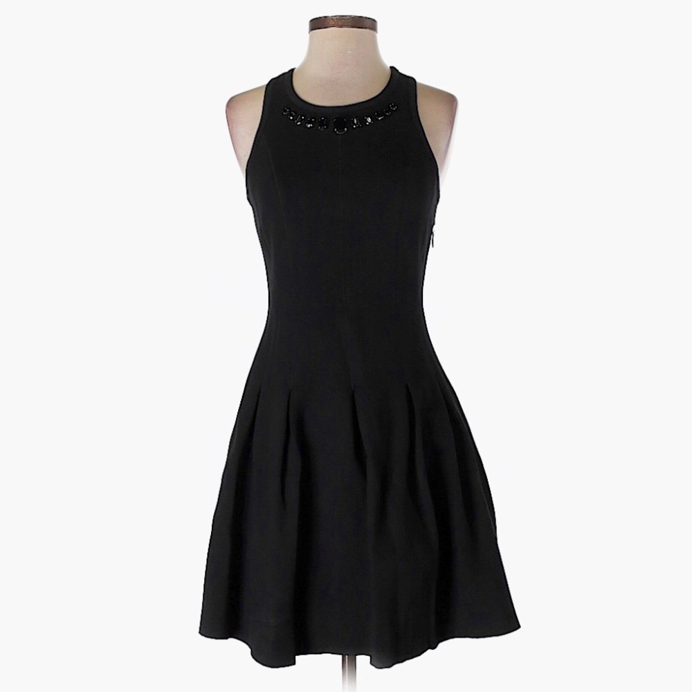 Juicy Couture Rhinestone Black Mini Dress